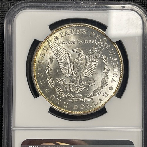 1885 $1 MS63* CAC Monster Rainbow Toned Star NGC Morgan Silver Dollar 90% Graded - Picture 4 of 4