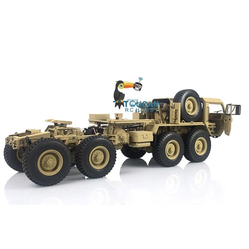 8x8 1/12 RC Military Truck Model HG P802 DIY Metal Chassis Sounds Lights System - Picture 12 of 12