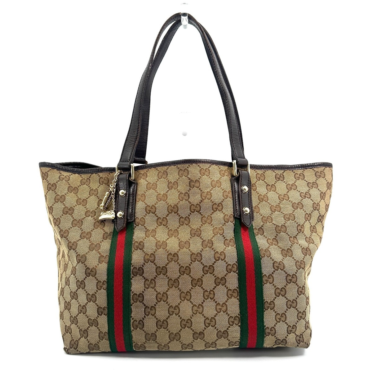 バッグ sherry ❤️ Gucci Vintage Sherry Line Tote Bag A409M099 | eBay