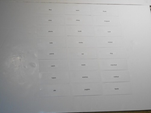 Educational Parts Of Speech Verbs Activity Set Primary Level Laminated Brand New - Picture 11 of 11