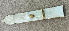 Antique French Palais Royal Mother of Pearl Needle Case Circa 1830 #630