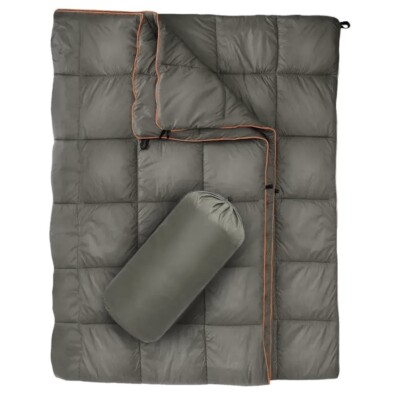 Campingdecke - wasserdicht - 140cm x 200cm - grau