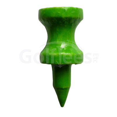 100 x 1'' Step Down Golf Tees - NEON GREEN (1 x Bag of 100)