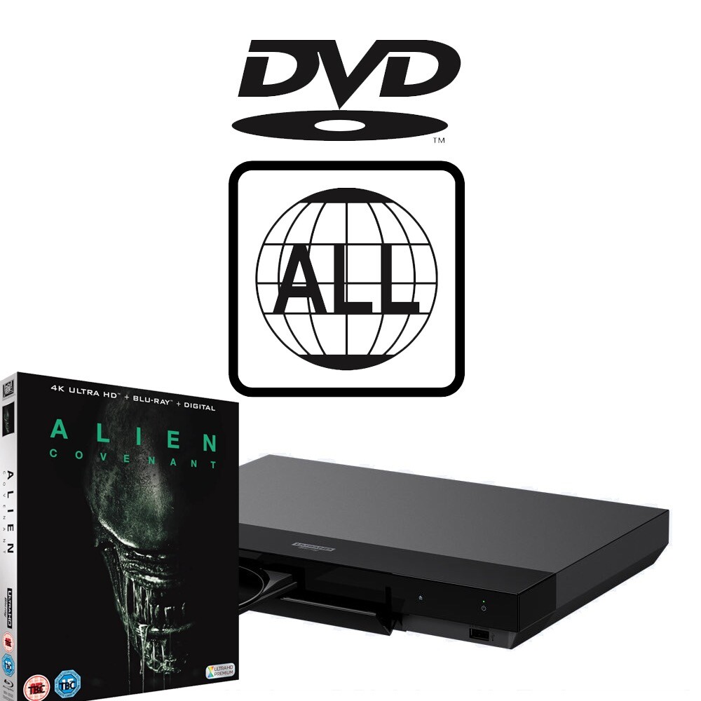Sony Blu-ray Player UBP-X700 MultiRegion for DVD inc Alien Covenant 4K UHD