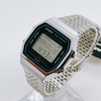 CASIO STANDARD ABL‑100WE‑1A Silver Step‑Tracker Quartz