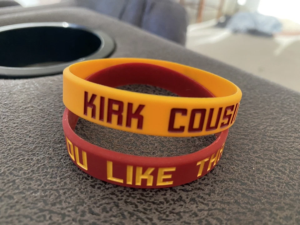 BUENA SUERTE Kirk Cousins Washington Redskins Pulsera NFL SET 4 FUTBOL vikingos Foto 2 de 4