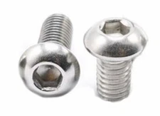 100x ZYLtech M6x10 Button Hex Screws High Strength Class 10.9 Chrome Plated