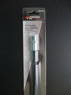 grease gun Flex Hose Performance Tool 12in. With Spring Wilmar W54223 