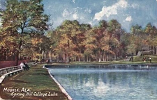 Postcard Tuck Oilette Spring Hill College Lake Mobile Alabama 1911