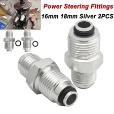 16mm 18mm Power Steering Fittings For GM 6AN Chevy Buick Cadillac Pump Gear Box 