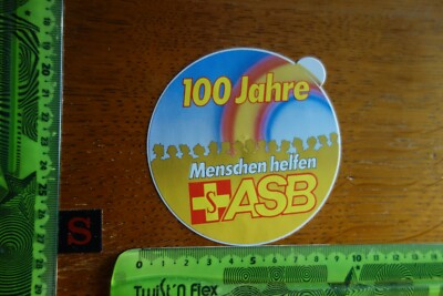 Alter Aufkleber Hilfsorganisation 100 Jahre ASB ArbeiterSamariterBund