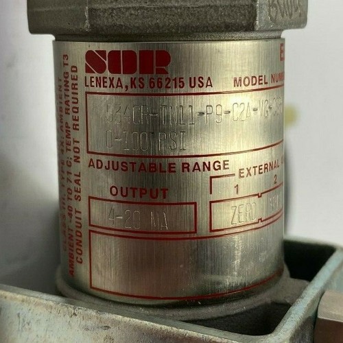 SOR Pressure Transmitter 534CR-TNII-P9-C2A-VG-CSPKX - Picture 3 of 6
