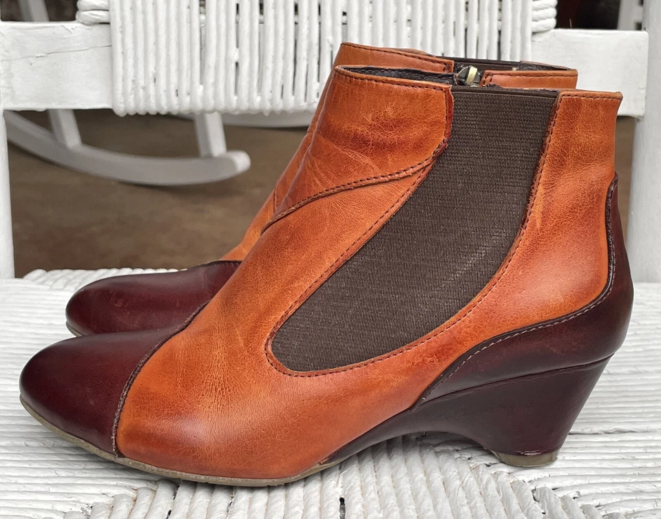 ✅Spring Step L'Artiste Bourgeois Leather Heeled Ankle Boots Women's 37 EU, 6.5-7 - Image 2 of 4