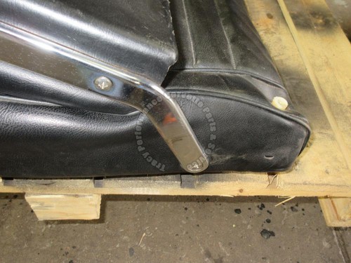 1966 Corvette Used Original Black Vinyl Survivor Seat Assemblies w/Tracks Pair - Bild 17 von 22