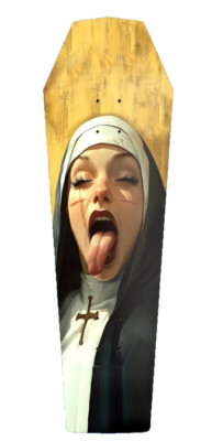 Naughty Nun - Coffin Skateboard Deck