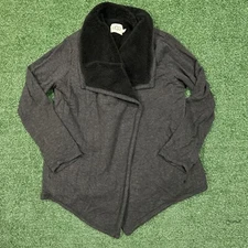 Women’s Ugg Faux Shearling Shawl Cardigan Grey/Black Size Medium