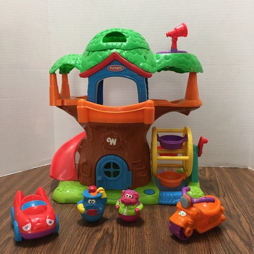 Playskool Weebles Treehouse Musical Ferris Wheel Playset with Weebles & Vehicles - Picture 2 of 16