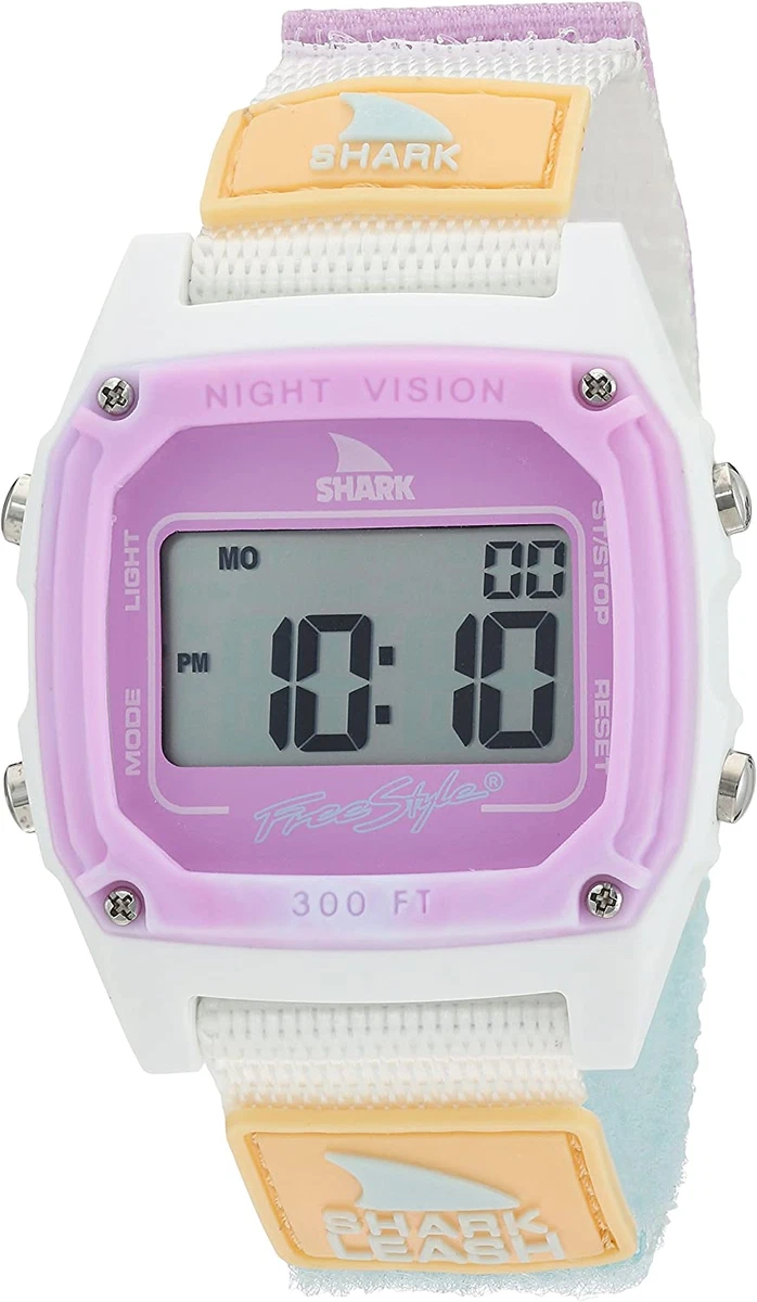 Shark Japanese Quartz Sport Watch with Nylon Strap White Water