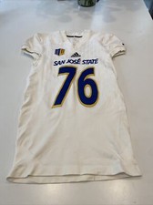 Game Worn Used adidas San Jose State Spartans SJSU Football Jersey 3 2XL #76
