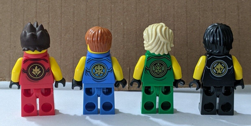 Lego Ninjago Tournament of Elements (Robe) Minifigs Kai Jay Lloyd Cole w/Swords - Picture 2 of 2