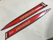 NOS Polaris 70 Voyager Hood Decal Stripes Vintage Snowmobile 7071087 7071088 Lot
