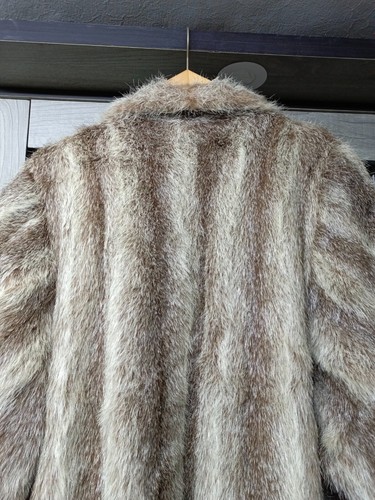 vintage Luxury Real genuine Mink fur brown cross long blonde Gorgeous coat L 12 - Picture 12 of 21
