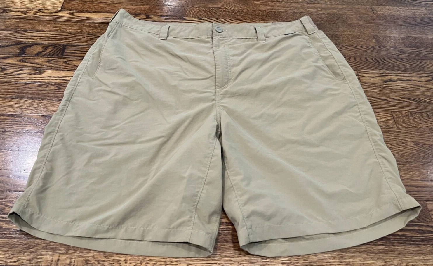 Simms Shorts Men 40 Brown Nylon Lightweight Fishing Outdoor Stretch Waist