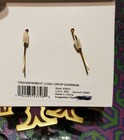 Tory Burch TRANSPARENT DROP EARRING Large 1.4" Pink  (New) — photo 3