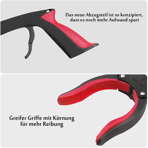 Müllzange mit Lampe Aufhebehilfe Handgreifer Abfallzange Papierzange Greifzange - Bild 9 von 18