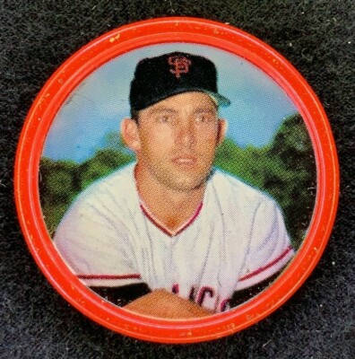 1963 SALADA JUNKET JIM DAVENPORT COIN #19 SAN FRANCISCO GIANTS