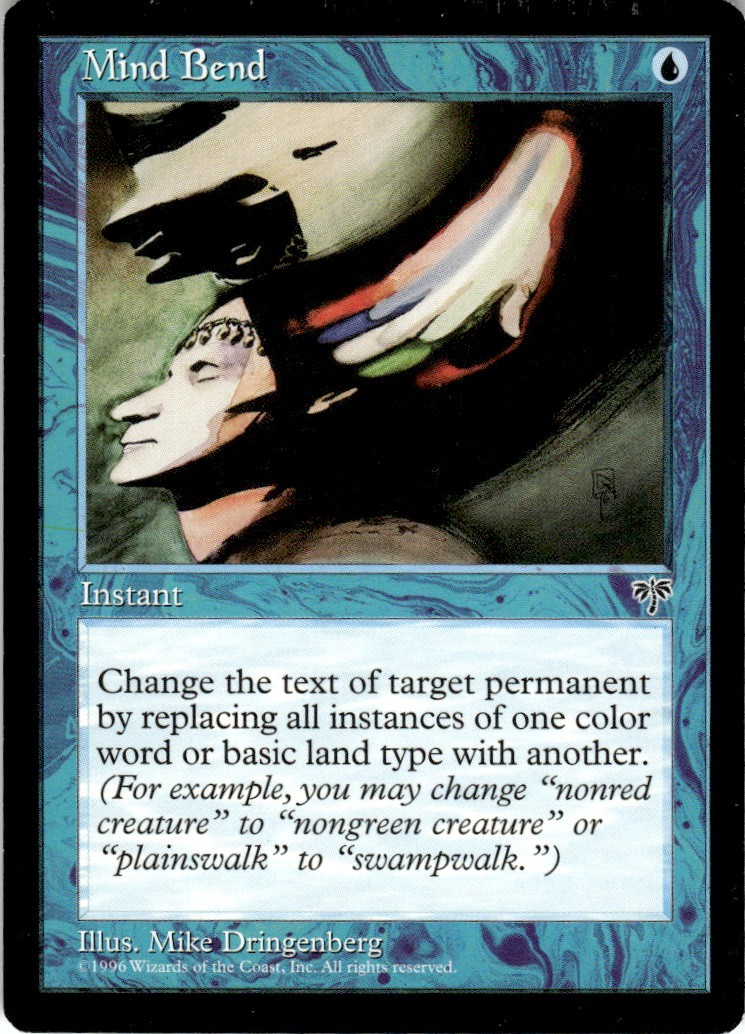 1996 Mirage Magic The Gathering Mind Bend LP