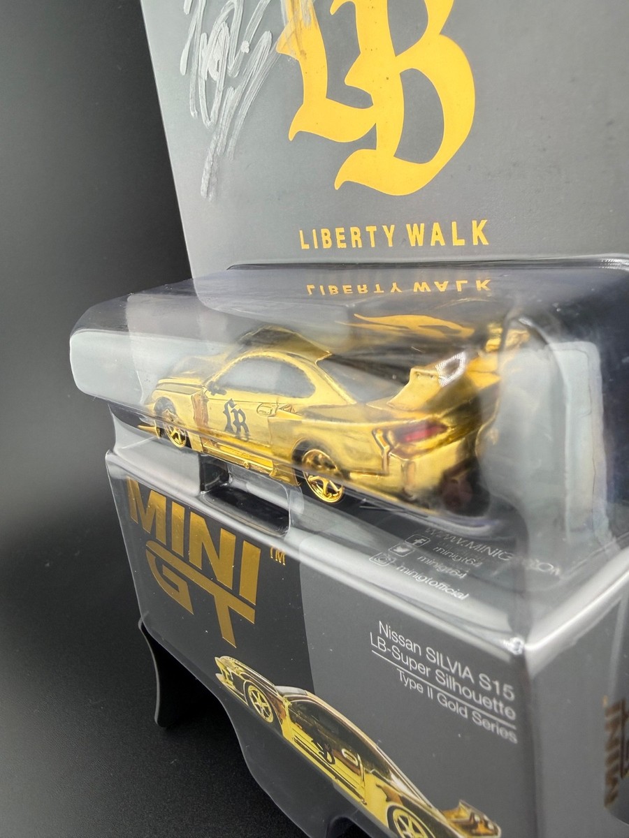 Mini GT Liberty Walk Tokyo Rare GOLD Nissan Silvia S15 v1 & v2