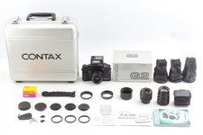  TOP MINT  Contax G2 Black Rangefinder Film Camera 28,45,90mm Lens 200 JAPAN