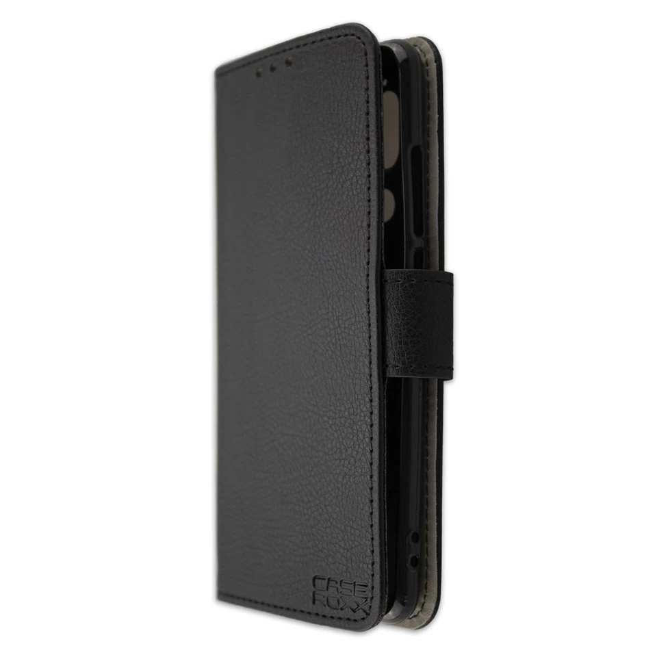 caseroxx Bookstyle-Case per Sharp Aquos C10 in nero fatto di finta pelle - Immagine 3 di 4