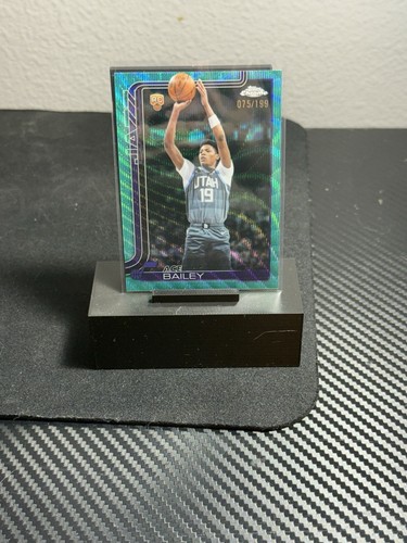 ACE BAILEY 2025-26 TOPPS CHROME UPDATE AQUA WAVE ROOKIE RC /199 #155 JAZZ