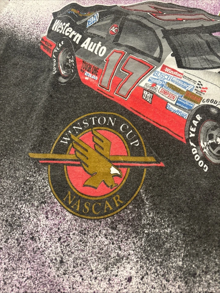Camiseta Darrell Waltrip #17 Rolling Thunder AOP Racing Blanca XL DE COLECCIÓN AÑOS 90 NASCAR Foto 2 de 4