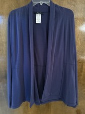 Heart Soul Scrub LAB Jacket Coat Size Medium Navy NWOT