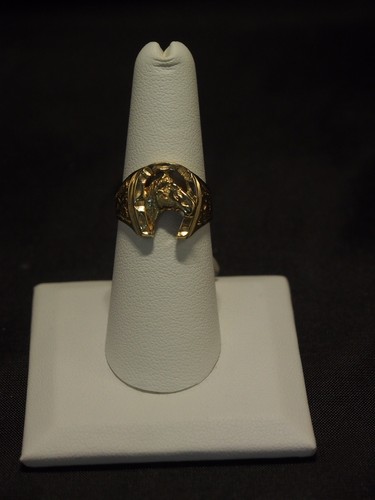 14k gold horseshoe ring