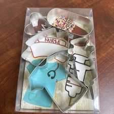  R&M International 5 Piece Nurse Shapes Cookie Cutters 2009