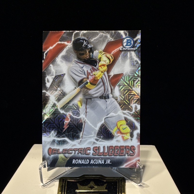 Topps 2026 Bowman Chrome Ronald Acuña Jr. Electric Sluggers Mojo Refractor ES-8
