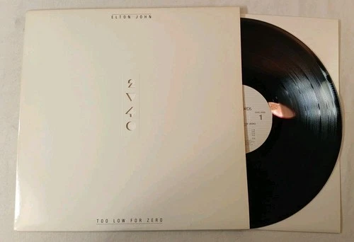 Elton John Too Low For Zero Vinyl Record LP 1983 Geffen Records VG/VG+