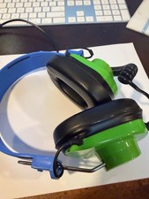 LeapFrog School House Califone Kids Headphones Blue Green 3.5mm Plug Untested