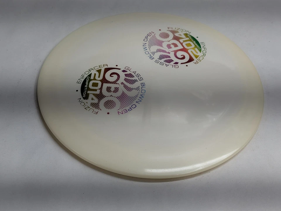 Dynamic Discs X-OUT Fuzion Enforcer 175g White Old Run Distance Driver Stable - Image 3 of 4