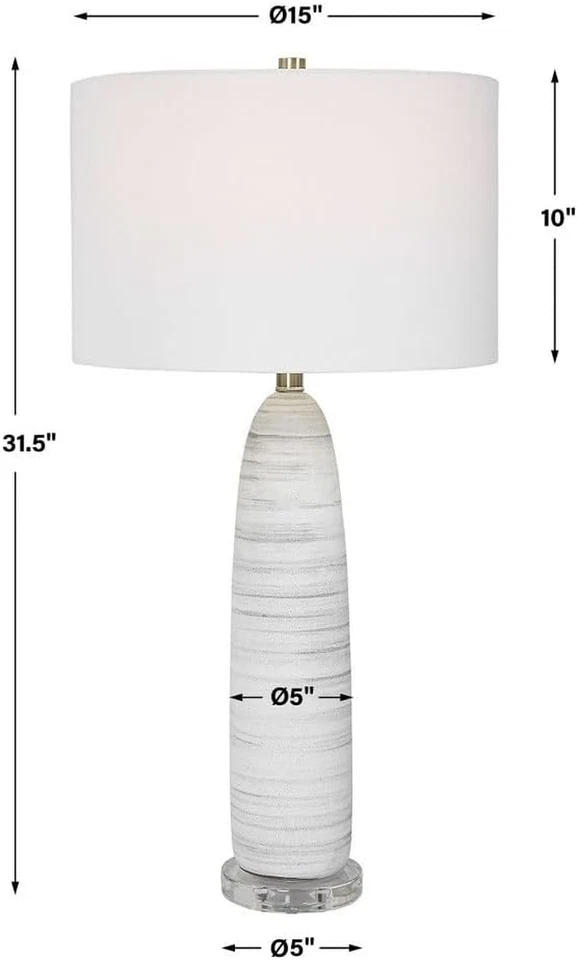30004-1 Levadia - Lámpara de mesa de 1 luz - 31,5 pulgadas de alto y 15 pulgadas de ancho Foto 3 de 4