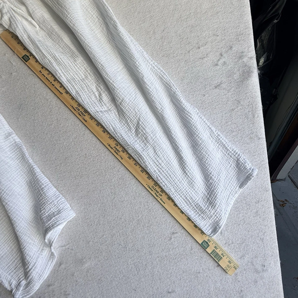 Pantalones forrados JM Collection XL 100 % algodón blancos ligeros costeros cómodos Foto 3 de 4