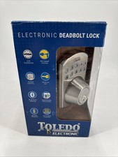 TOLEDO Stainless Steel Bluetooth Electronic Deadbolt Single Cylinder. New In Box