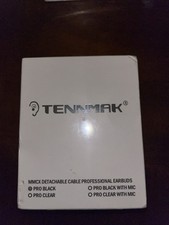Tennmak Pro Earbuds Black Detachable Cable Universal