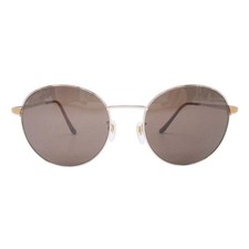 GUCCI GG0574SK 002 Silver Brown Metal Boston Sunglasses Authentic Unisex Italy