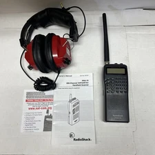 RT-24 Racing Headphones Pair Radioshack Pro-76 Handheld Scanner Radio Tested