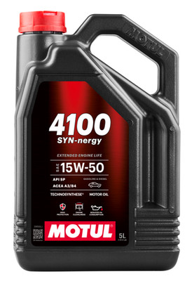 Motul 4100 SYN-nergy 15W50 Motoröl 15W-50 ACEA A3/B4 API SP 5L